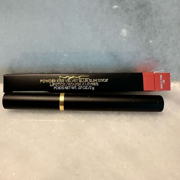 NWT MAC Powder Kiss Velvet Blur Slim Stick Lipstick 891 Mull It Over 2g - Picture 1 of 5